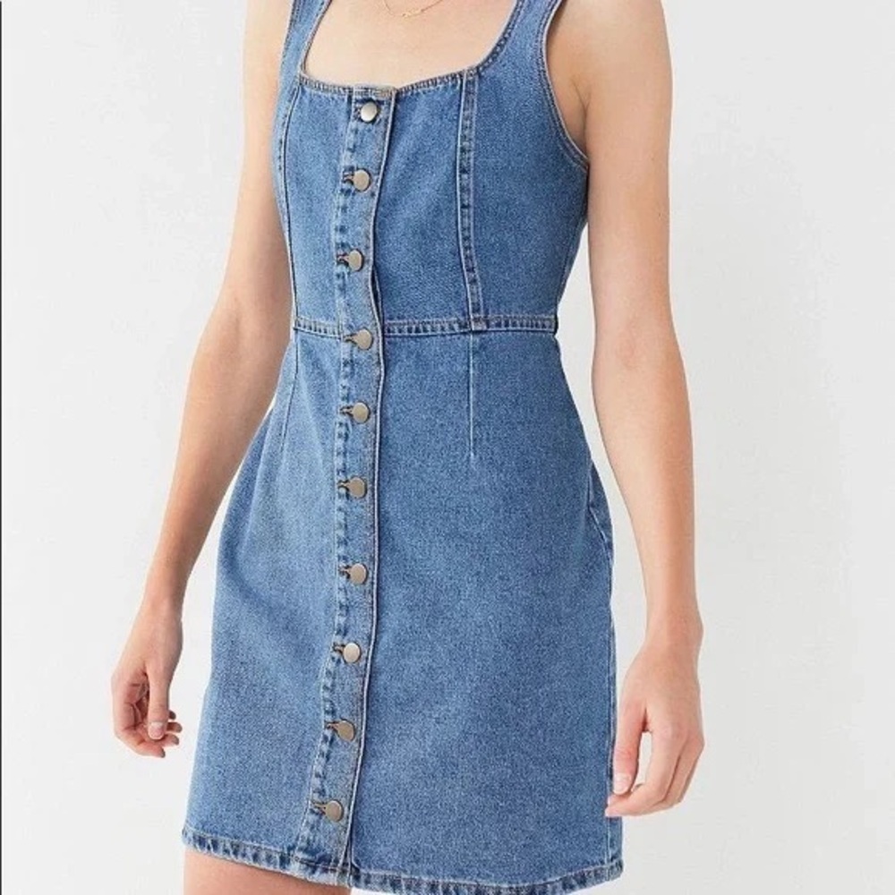 Urban Outfitters Blue Denim Overalls Classic Style